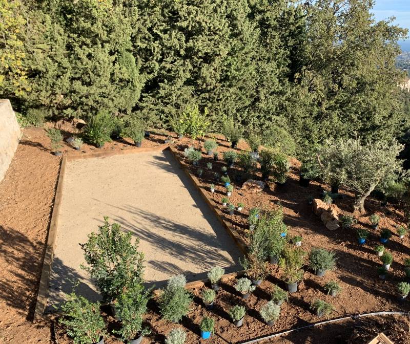 Création d'un terrain de pétanque